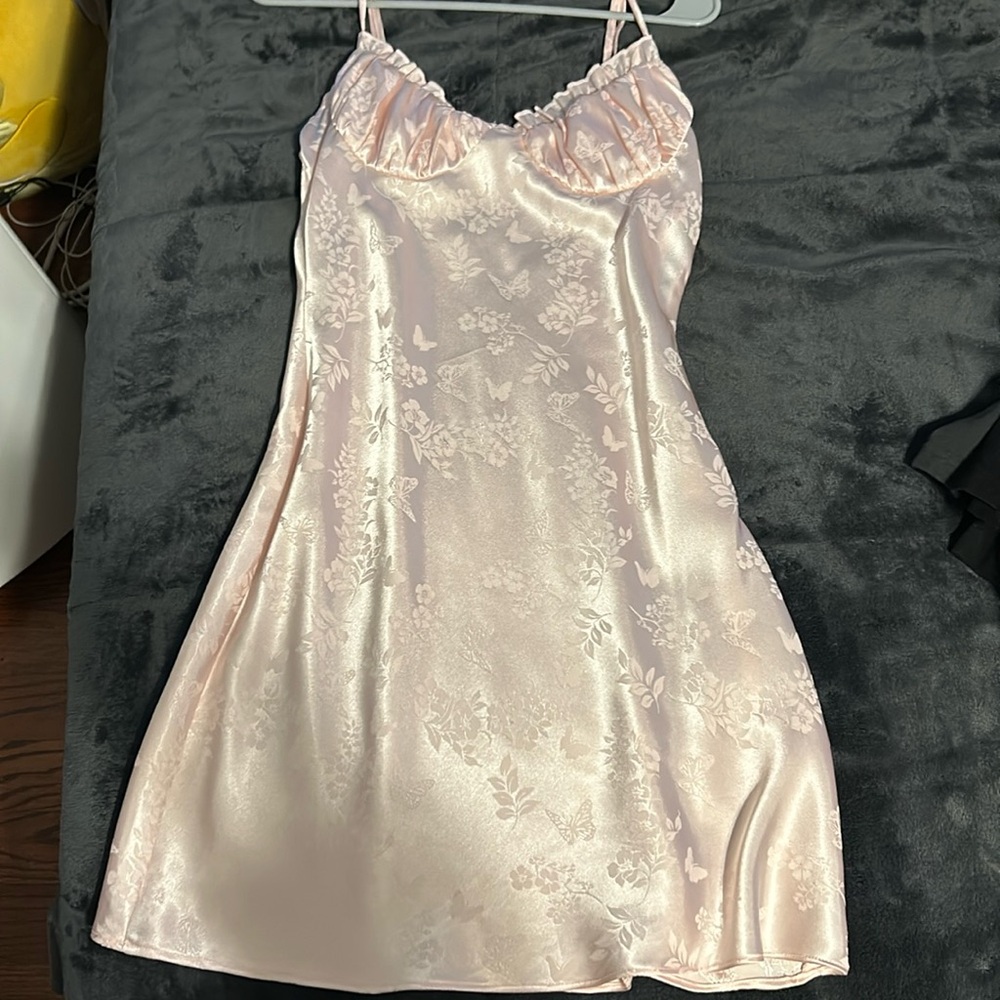 PacSun Lottie Moss baby pink dress